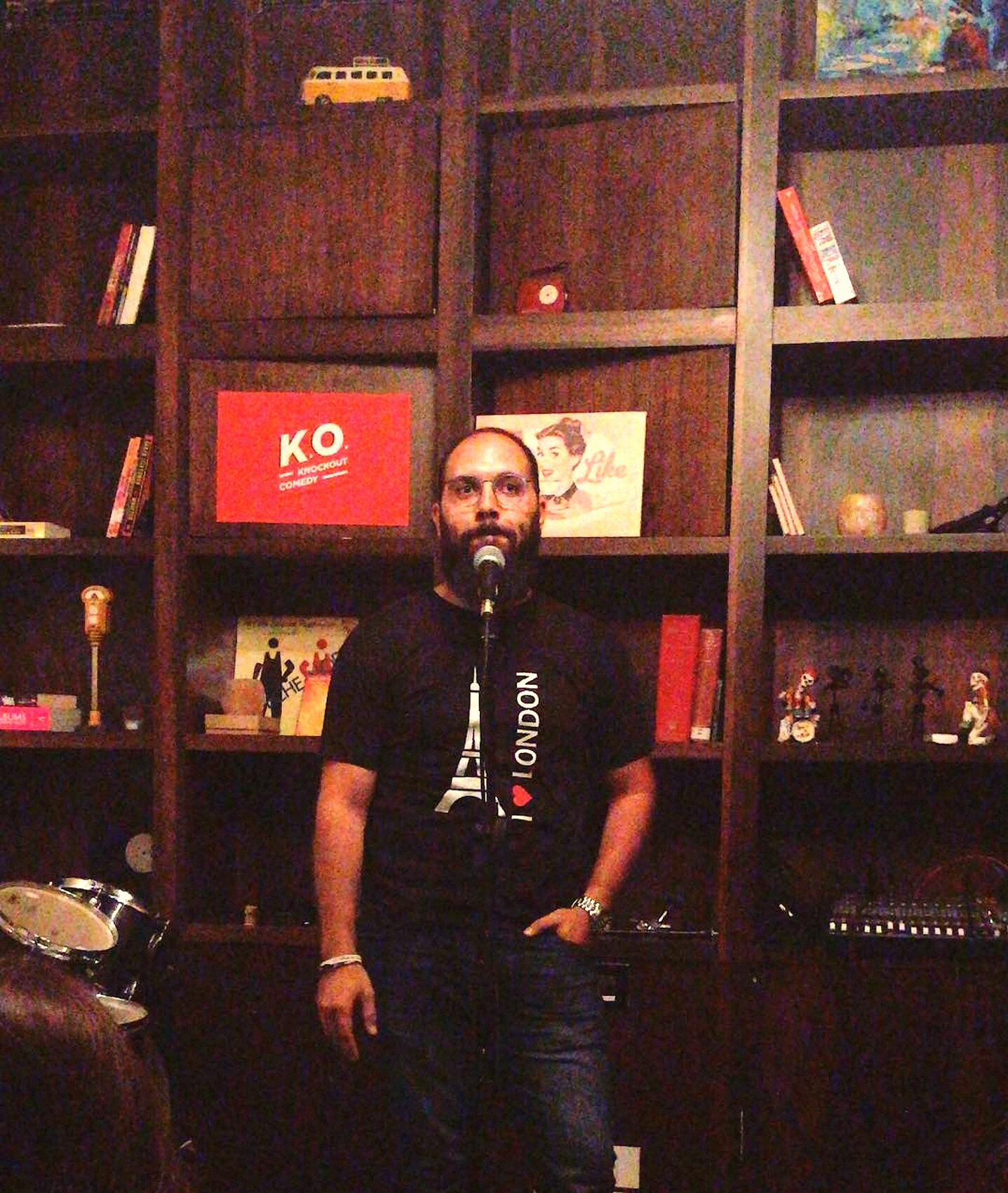Tawk Nicolas on stage — Knockout Comedy